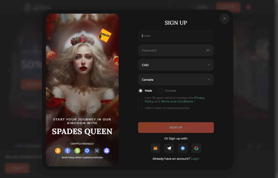 Spades Queen Casino